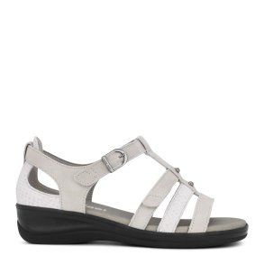 New Feet Sandal med velcro og elastik Hvid