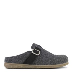 New Feet hjemmesko i filtet uld med sp�nde Antracitgr�