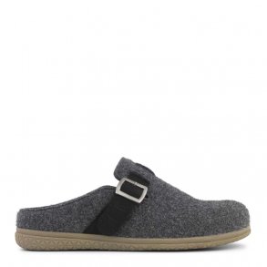 New Feet hjemmesko i filtet uld med sp�nde Antracitgr�