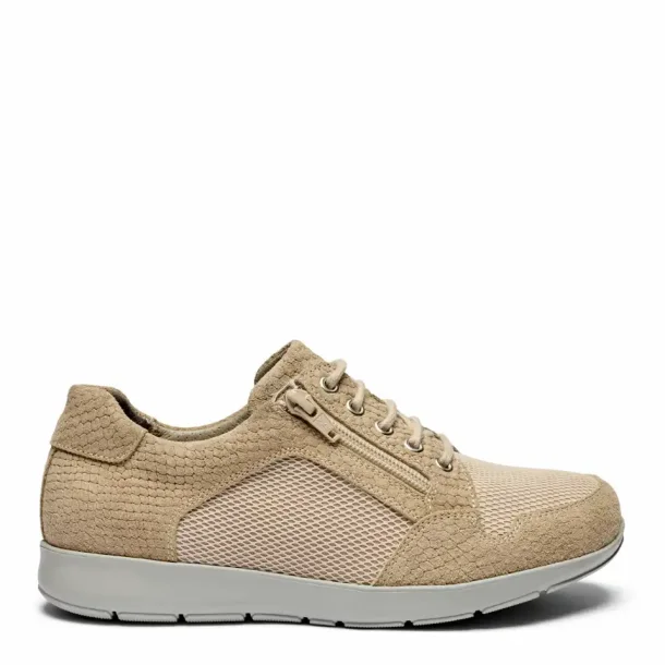 New Feet Damesko med snre og lynls Sand
