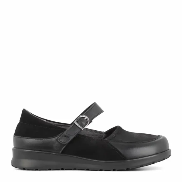 New Feet Ballerina med velcro Sort