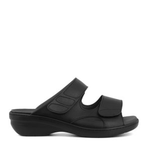 New Feet slippers med to remme Sort 