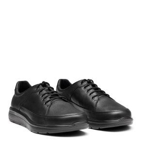 New Feet Klassisk herresko med sn�relukning Sort