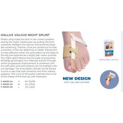 Hallux Valgus nat skinne 2 stk. i en pakke