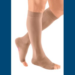 Mediven Plus kompressionsstr�mpe klasse 3, kn�, kort, uden t�