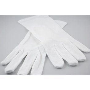 Bomuldshandsker hvide