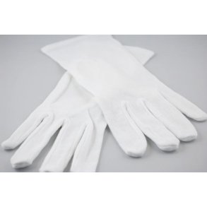 Bomuldshandsker hvide