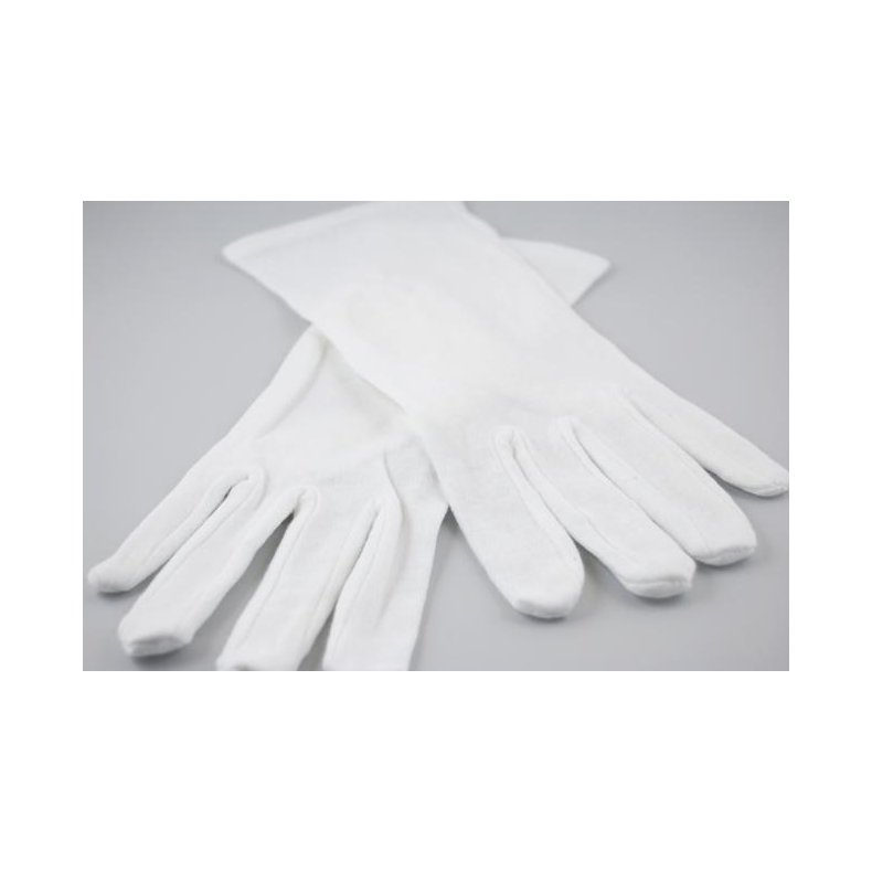 Bomuldshandsker hvide