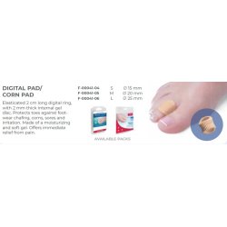 Deramed gel ring med strik og 2 mm tyk indvendig gel skive - 2 stk.  i en pakke