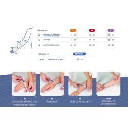 Comfiwave lang handske med fingre