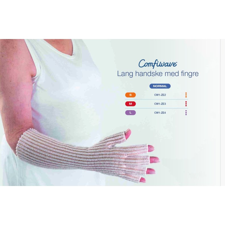 Comfiwave lang handske med fingre