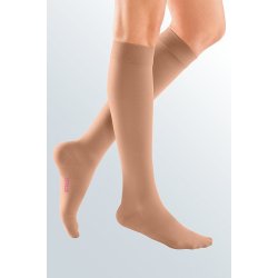 Mediven Plus kompressionsstrmpe klasse 2, kn, lang, med t