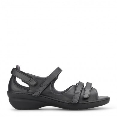 krave Frivillig mount New Feet - Sandal med lille hæl - Sort - Dame sandaler - Boisen