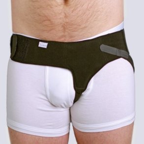 Nordicare lyskebrokbandage, enkelsidig Sort